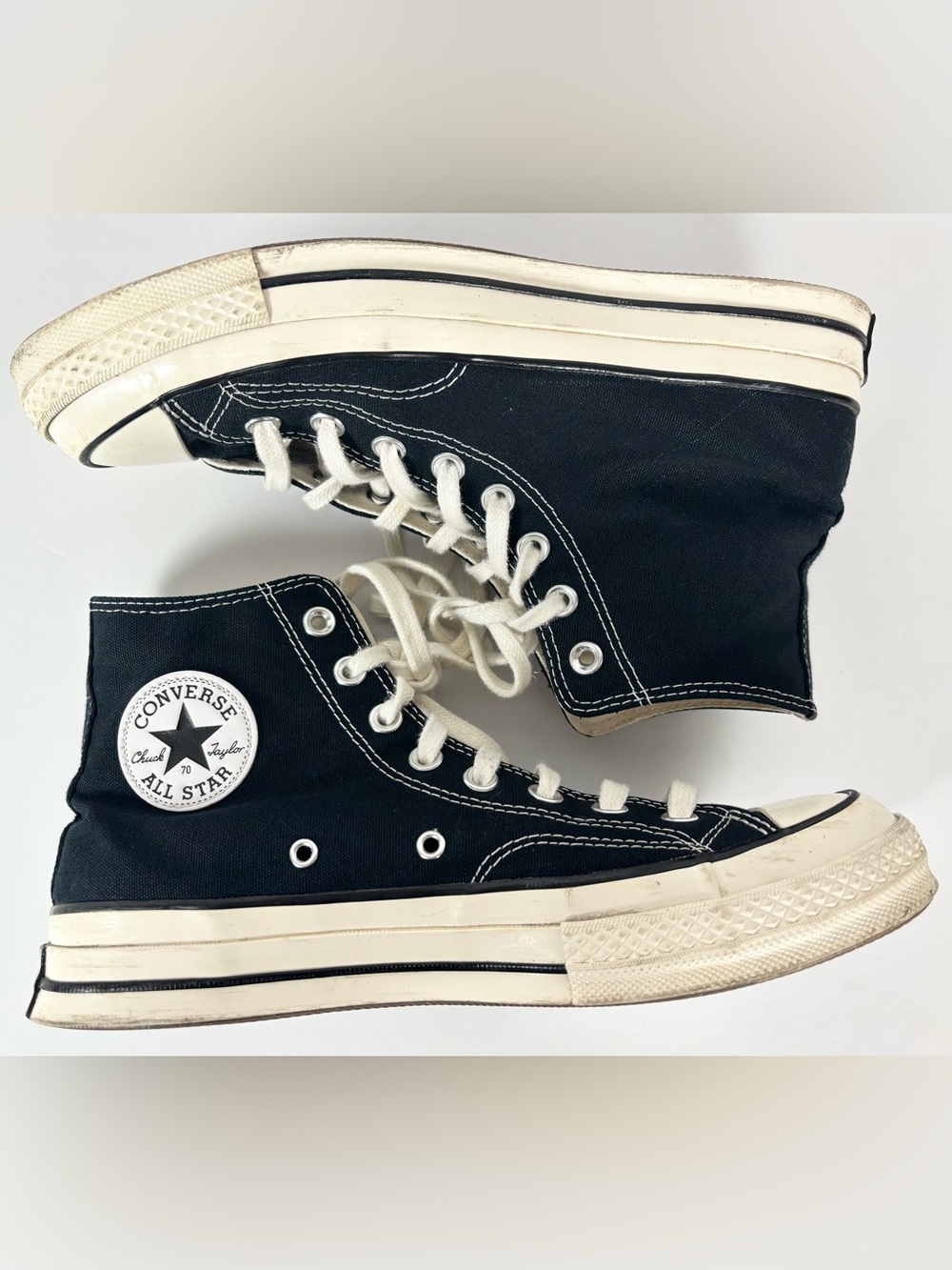 Converse Chuck 70 Black Canvas High Top Retro Style Sneakers